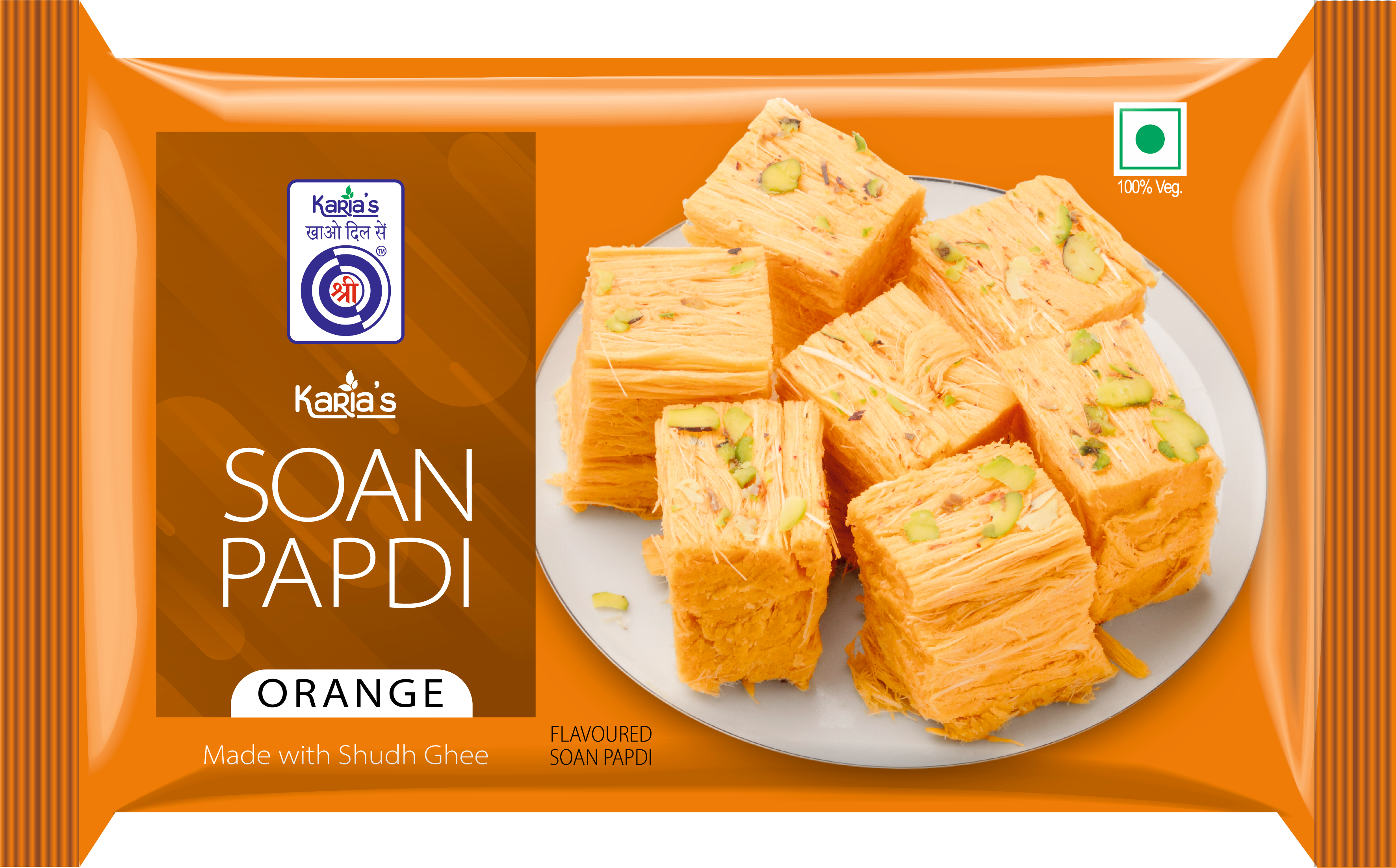 Soan Papdi Orange