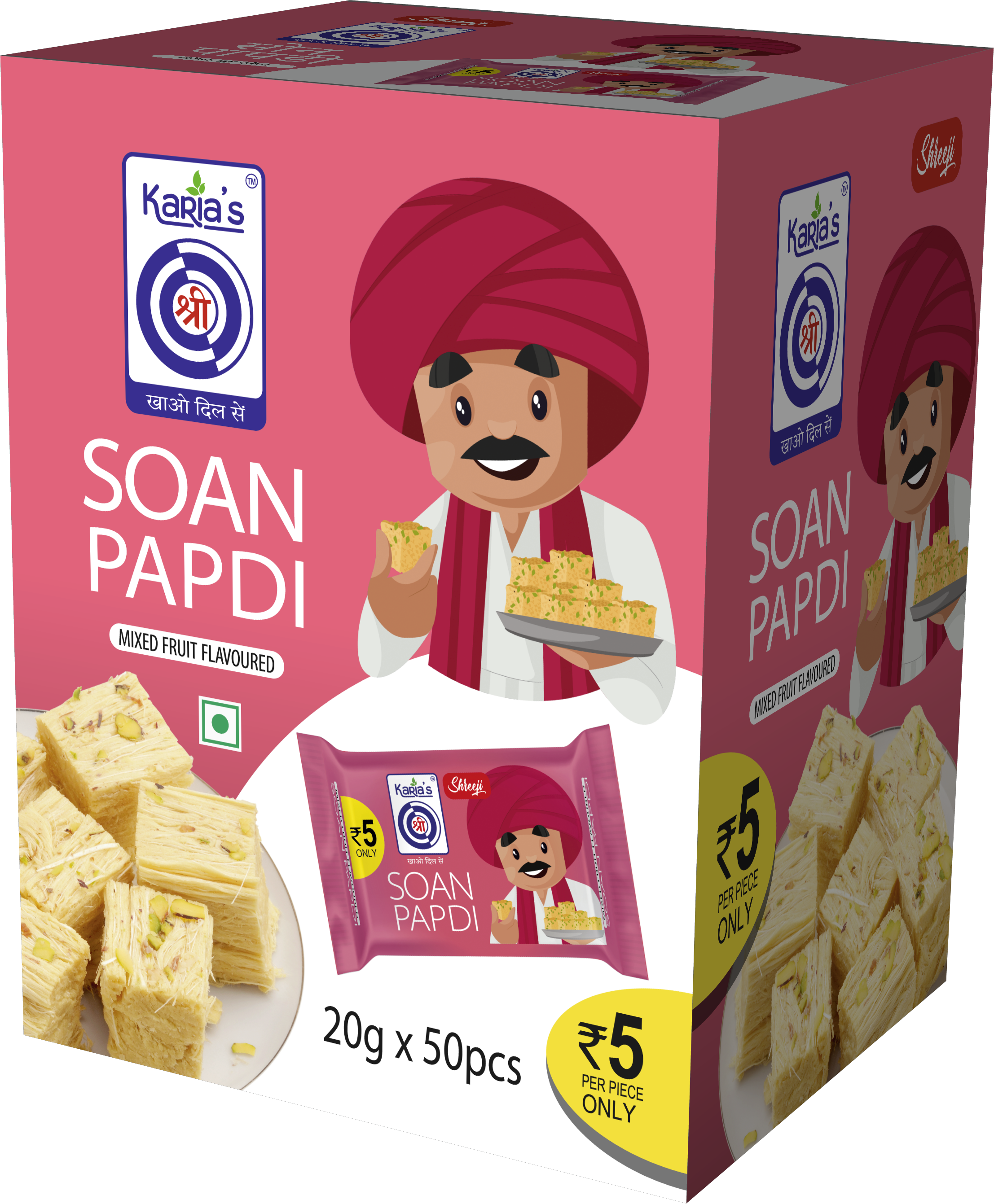 Soan Papdi Mixed Fruit
