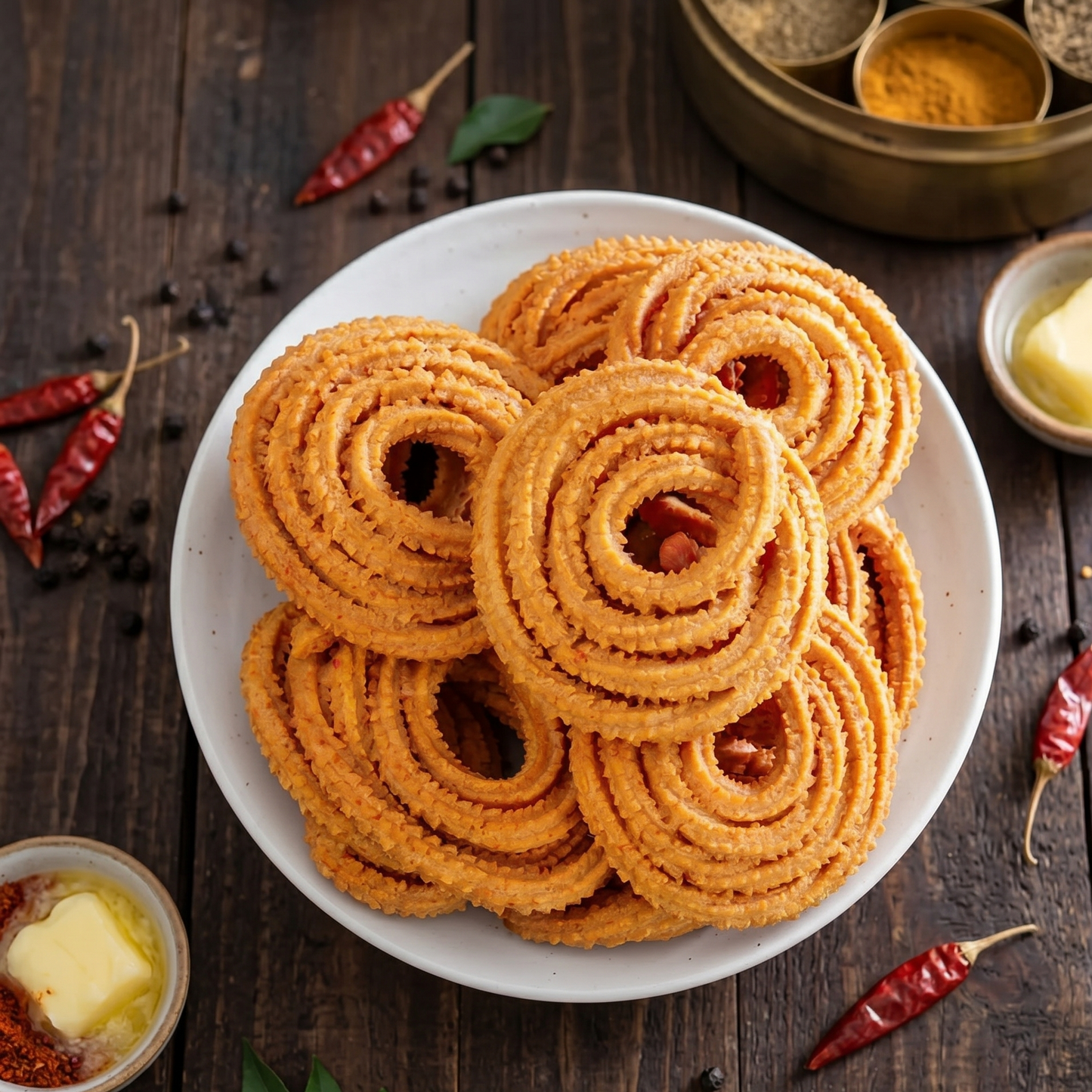 Masala Butter Chakli