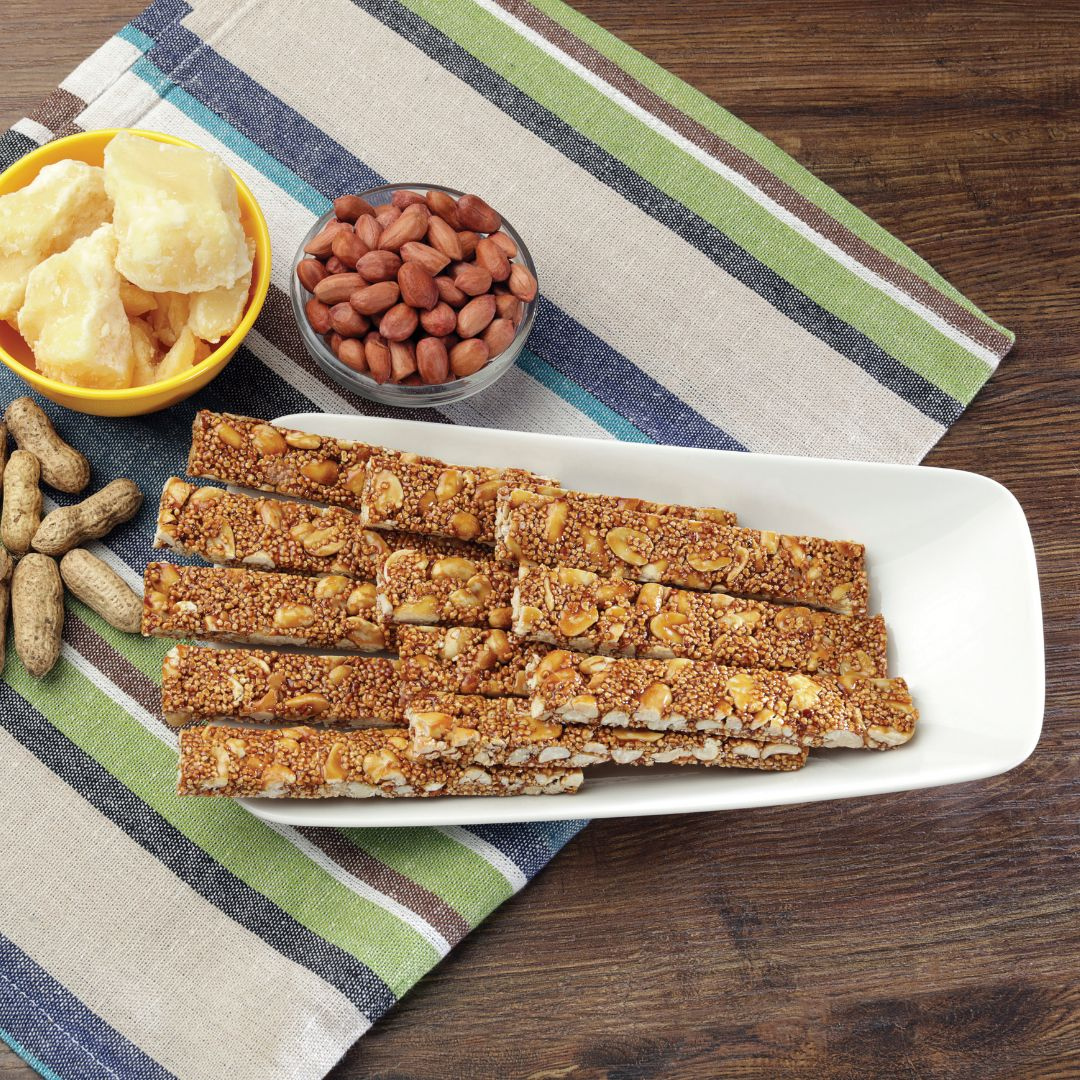 Rajgira Peanut Chikki Sticks